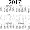 Kalender 2017 Vorlage